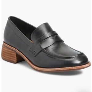 NWT Kork- Ease Keegan Penny Loafer Pump - Black Leather